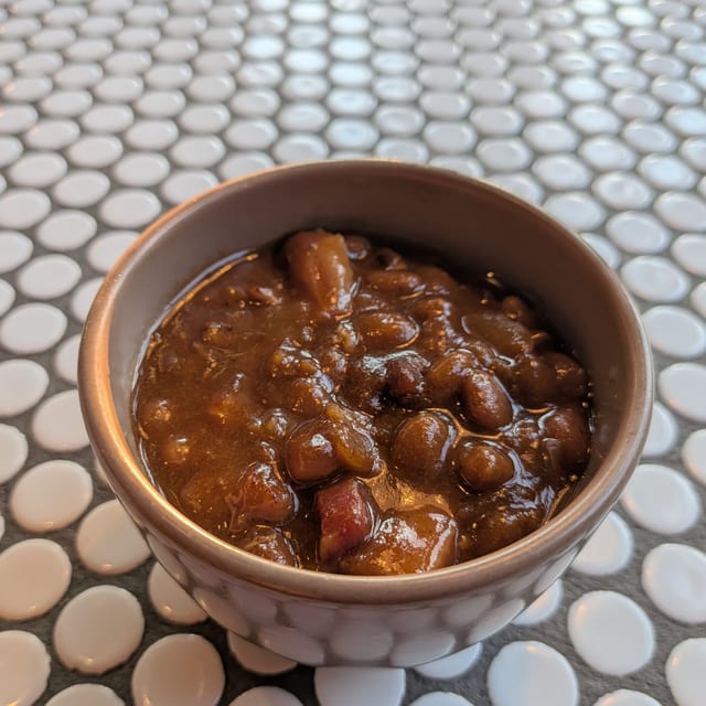 BBQ Beans with Smoked Meats.
